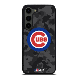 CHICAGO CUBS BASEBALL BLACK CAMO Samsung Galaxy S23 Plus Case Cover