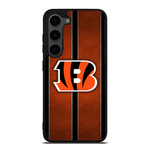 CINCINNATI BENGALS NFL METAL STRIPE Samsung Galaxy S23 Plus Case Cover