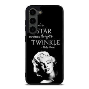 MARILYN MONROE BLACK QUOTES Samsung Galaxy S23 Plus Case Cover