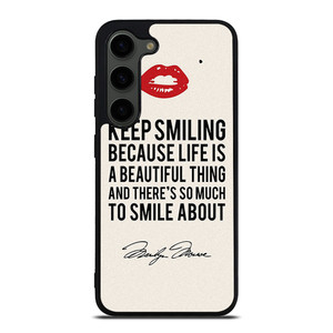 MARILYN MONROE QUOTES Samsung Galaxy S23 Plus Case Cover
