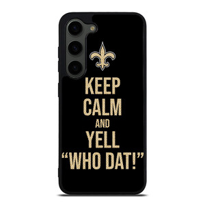 NEW ORLEANS SAINTS NFL FOOTBALL WHO DAT CHANTS 2 Samsung Galaxy S23 Plus Case Cover