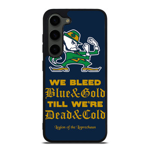 NOTRE DAME BLEED BLUE AND GOLD Samsung Galaxy S23 Plus Case Cover
