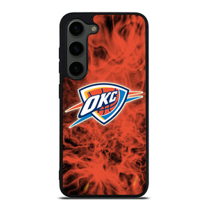OKLAHOMA CITY THUNDERS BASKETBALL NBA FIRE Samsung Galaxy S23 Plus Case Cover