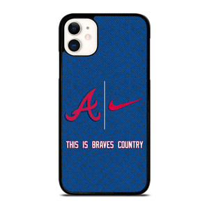 ATLANTA BRAVES NIKE MLB BASEBALL iPhone 11 Case Cover ATLANTA BRAVES NIKE MLB BASEBALL iPhone 11 Case Cover
