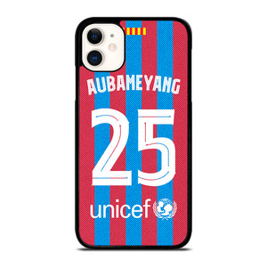AUBAMEYANG 25 FC BARCELONA 2022 iPhone 11 Case Cover AUBAMEYANG 25 FC BARCELONA 2022 iPhone 11 Case Cover