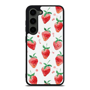 STRAWBERRY BRUSHED PATTERN Samsung Galaxy S23 Plus Case Cover STRAWBERRY BRUSHED PATTERN Samsung Galaxy S23 Plus Case Cover