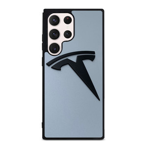 BLACK TESLA CAR LOGO Samsung Galaxy S23 Ultra Case Cover