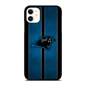CAROLINA PANTHERS NFL METAL STRIPE iPhone 11 Case Cover