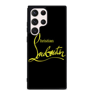 CHRISTIAN LOUBOUTIN GOLD LOGO Samsung Galaxy S23 Ultra Case Cover