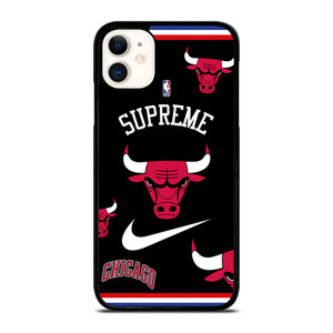 CHICAGO BULLS NBA X SUPREME NIKE iPhone 11 Case Cover CHICAGO BULLS NBA X SUPREME NIKE iPhone 11 Case Cover