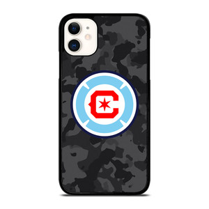 CHICAGO FIRE MLS BLACK CAMO iPhone 11 Case Cover