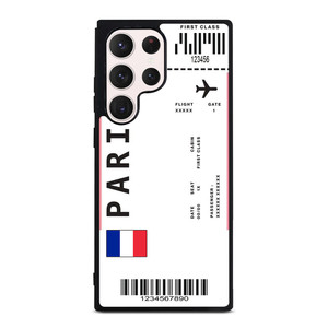 FLIGHT TICKETS FRANCE PARIS Samsung Galaxy S23 Ultra Case Cover