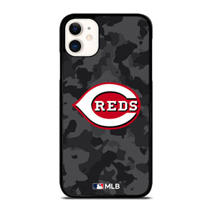CINCINNATI REDS BASEBALL BLACK CAMO iPhone 11 Case Cover