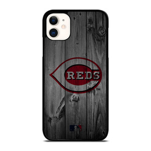 CINCINNATI REDS BASEBALL MLB WOOD LOGO iPhone 11 Case Cover