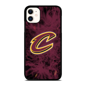 CLEVELAND CAVALIERS BASKETBALL NBA FIRE iPhone 11 Case Cover CLEVELAND CAVALIERS BASKETBALL NBA FIRE iPhone 11 Case Cover