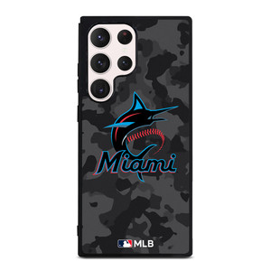 MIAMI MARLINS BASEBALL BLACK CAMO Samsung Galaxy S23 Ultra Case Cover