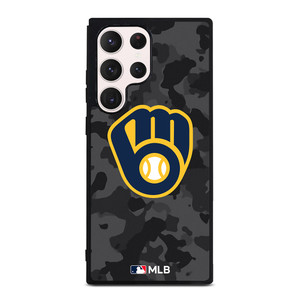 MILWAUKEE BREWERS BASEBALL BLACK CAMO Samsung Galaxy S23 Ultra Case Cover