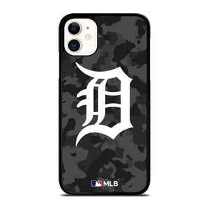 DETROIT TIGERS BASEBALL BLACK CAMO iPhone 11 Case Cover