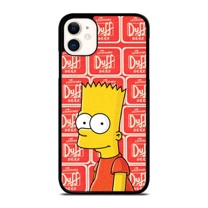 DUFF BEER BART SIMPSONS iPhone 11 Case Cover DUFF BEER BART SIMPSONS iPhone 11 Case Cover