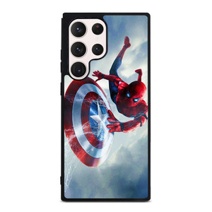 SPIDERMAN X CAPTAIN AMERICA Samsung Galaxy S23 Ultra Case Cover