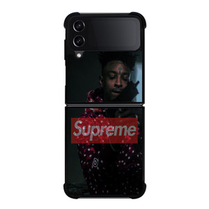 21 SAVAGE SUPREME RAPPER Samsung Galaxy Z Flip 4 Case Cover