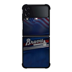 ATLANTA BRAVES MLB LOGO Samsung Galaxy Z Flip 4 Case Cover