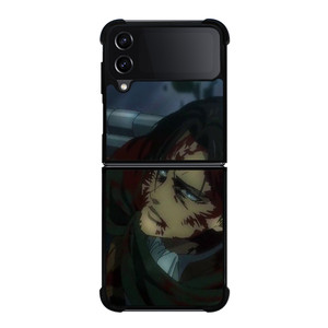 ATTACK ON TITAN LEVI ACKERMAN FIGHT Samsung Galaxy Z Flip 4 Case Cover ATTACK ON TITAN LEVI ACKERMAN FIGHT Samsung Galaxy Z Flip 4 Case Cover