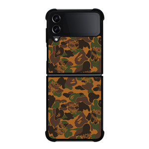 BAPE X MCM WORLDWIDE Samsung Galaxy Z Flip 4 Case Cover