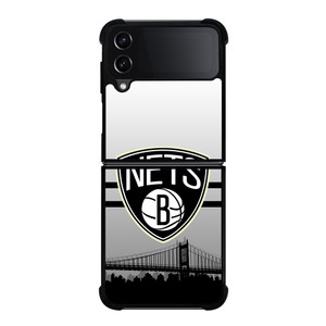 BROOKLYN NETS NBA SKYLINE Samsung Galaxy Z Flip 4 Case Cover BROOKLYN NETS NBA SKYLINE Samsung Galaxy Z Flip 4 Case Cover