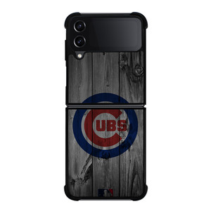 CHICAGO CUBS BASEBALL MLB WOOD LOGO Samsung Galaxy Z Flip 4 Case Cover CHICAGO CUBS BASEBALL MLB WOOD LOGO Samsung Galaxy Z Flip 4 Case Cover
