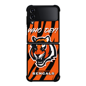 CINCINNATI BENGALS FANS WHO DEY Samsung Galaxy Z Flip 4 Case Cover CINCINNATI BENGALS FANS WHO DEY Samsung Galaxy Z Flip 4 Case Cover