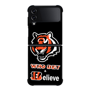 CINCINNATI BENGALS FOOTBALL WHO DEY Samsung Galaxy Z Flip 4 Case Cover CINCINNATI BENGALS FOOTBALL WHO DEY Samsung Galaxy Z Flip 4 Case Cover