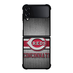 CINCINNATI RED MLB BASEBALL METAL Samsung Galaxy Z Flip 4 Case Cover CINCINNATI RED MLB BASEBALL METAL Samsung Galaxy Z Flip 4 Case Cover