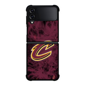 CLEVELAND CAVALIERS BASKETBALL NBA FIRE Samsung Galaxy Z Flip 4 Case Cover
