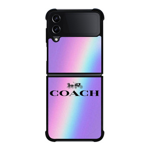 COACH NEW YORK VINTAGE RAINBOW Samsung Galaxy Z Flip 4 Case Cover COACH NEW YORK VINTAGE RAINBOW Samsung Galaxy Z Flip 4 Case Cover
