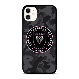 INTER MIAMI CF MLS BLACK CAMO iPhone 11 Case Cover INTER MIAMI CF MLS BLACK CAMO iPhone 11 Case Cover