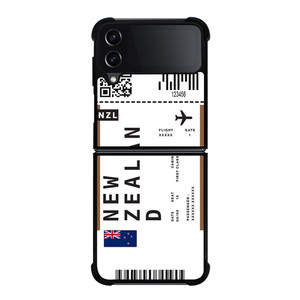 FLIGHT TICKETS NEW ZEALAND Samsung Galaxy Z Flip 4 Case Cover