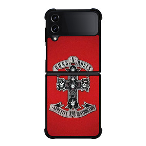 GUNS N ROSES ROCK BAND RED Samsung Galaxy Z Flip 4 Case Cover GUNS N ROSES ROCK BAND RED Samsung Galaxy Z Flip 4 Case Cover