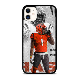 JAMARR CHASE CINCINNATI BENGALS NFL FOOTBALL iPhone 11 Case Cover JAMARR CHASE CINCINNATI BENGALS NFL FOOTBALL iPhone 11 Case Cover