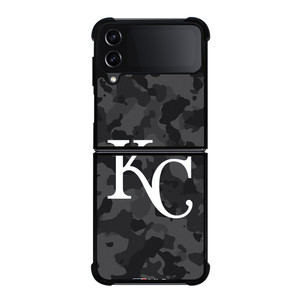 KANSAS CITY ROYALS BASEBALL BLACK CAMO Samsung Galaxy Z Flip 4 Case Cover