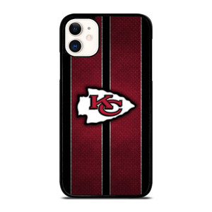 KANSAS CITY CHIEFS NFL METAL STRIPE iPhone 11 Case Cover KANSAS CITY CHIEFS NFL METAL STRIPE iPhone 11 Case Cover