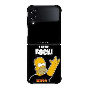 KISS ROCK HOMER SIMPSONS Samsung Galaxy Z Flip 4 Case Cover