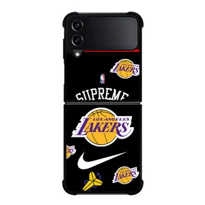 LA LAKERS NBA X SUPREME NIKE Samsung Galaxy Z Flip 4 Case Cover LA LAKERS NBA X SUPREME NIKE Samsung Galaxy Z Flip 4 Case Cover
