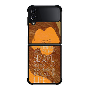 LION KING MUFASA QUOTES Samsung Galaxy Z Flip 4 Case Cover LION KING MUFASA QUOTES Samsung Galaxy Z Flip 4 Case Cover