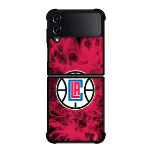 LOS ANGELES CLIPPERS BASKETBALL NBA FIRE Samsung Galaxy Z Flip 4 Case Cover