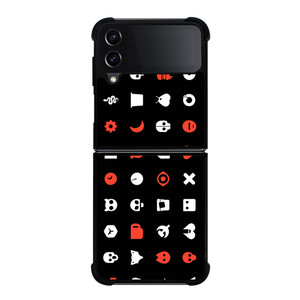 LOVE DEATH AND ROBOTS PATTERN Samsung Galaxy Z Flip 4 Case Cover