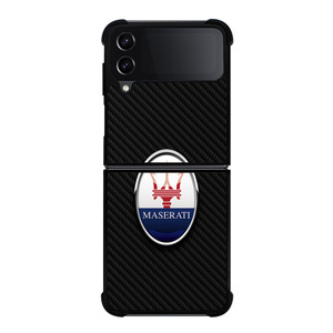 MASERATI LOGO CARBON FIBER Samsung Galaxy Z Flip 4 Case Cover MASERATI LOGO CARBON FIBER Samsung Galaxy Z Flip 4 Case Cover