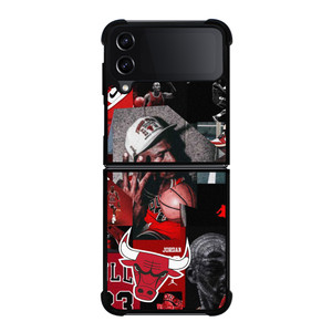 MICHAEL JORDAN CHICAGO BULLS COLLAGE Samsung Galaxy Z Flip 4 Case Cover