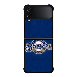 MILWAUKEE BREWERS MLB BASEBALL LOGO Samsung Galaxy Z Flip 4 Case Cover MILWAUKEE BREWERS MLB BASEBALL LOGO Samsung Galaxy Z Flip 4 Case Cover