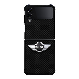 MINI CAR CARBON FIBER Samsung Galaxy Z Flip 4 Case Cover MINI CAR CARBON FIBER Samsung Galaxy Z Flip 4 Case Cover